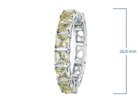Серьги из серебра с цитринами э0620сг01260360