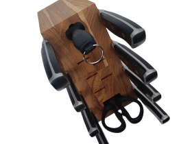 Подставка для ножей магнитная комбинированная Woodinhome KS016SON, дуб