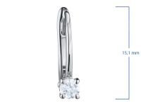 Серьги из белого золота с бриллиантами э0901сг05210201