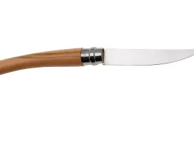 Филейный нож Opinel №10, нержавеющая сталь, рукоять оливковое дерево