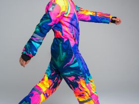 Зимний комбинезон из мембранной ткани для девочки