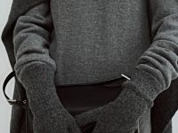 Вязаные перчатки, Серый