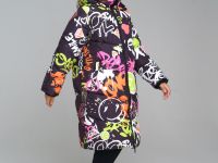 Шапка вязаная с отворотом для девочки