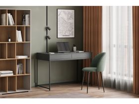 Стол Ханссон 120x60 Графитовый/Черный