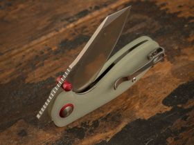 Складной нож CJRB Maileah, сталь AR-RPM9, рукоять G10, Green