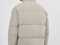 Утеплённая куртка с воротником-стойкой, Бежевый