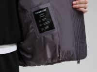 Удлиненный пуховик с капюшоном