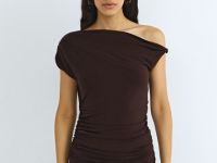 Топ на одно плечо, Коричневый