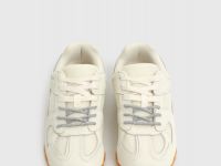 Кроссовки из натуральной кожи, Белый