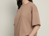 Оверсайз футболка из трикотажного интерлока