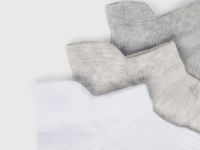 Короткие фитнес-носки, 3 пары, Серый