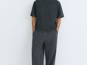 Базовая футболка с эффектом стирки, Серый