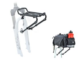 Передний багажник Author ACR-30 с креплением к v-brake тормозу вилки 24"-28" (черный)