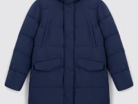 Однобортное пальто с капюшоном