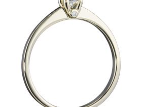 Помолвочное кольцо из желтого золота с бриллиантами э0301кц02150900