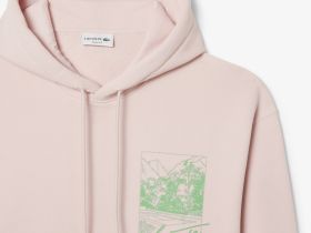 Мужской хлопковый свитшот Lacoste свободного кроя