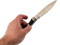 Складной нож Reptilian Трапёр-01 лимитированная версия, сталь D2, рукоять черный G10/коричневая микарта