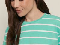 Футболка свободного силуэта в полоску