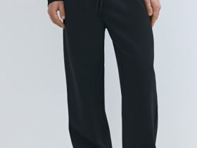 Широкие брюки на кулиске, Черный