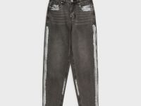 Брюки текстильные джинсовые для девочек