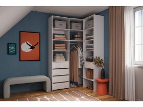 Модуль для гардероба Хелен 2-150x110x240 Белый