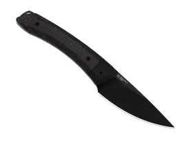 Туристический нож Kizer Momo Fix 3 PVD, сталь AEB-L, рукоять Black Micarta/Black G10