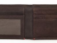 Портмоне ZIPPO, коричневое, натуральная кожа, 11x1,2x10 см