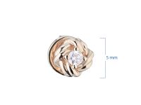 Пусеты из красного золота с бриллиантами э0201пс11172800