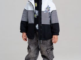 Куртка детская текстильная с полиуретановым покрытием для девочек (ветровка)