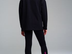 Комплект трикотажный для девочек: фуфайка (футболка с длинными рукавми), брюки (легинсы)