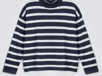 Водолазка свободного кроя в полоску