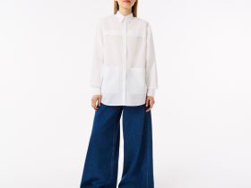 Женская блузка Lacoste свободного кроя