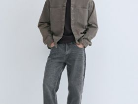 Прямые джинсы Straight, Серый