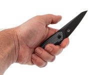 Туристический нож Kizer Groom black сталь D2, рукоять Denim Micarta