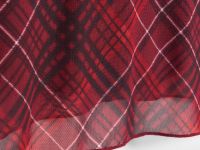 Сетчатый лонгслив в клетку для девочек, Фиолетовый