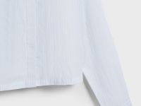 Укороченная рубашка для девочек, Голубой