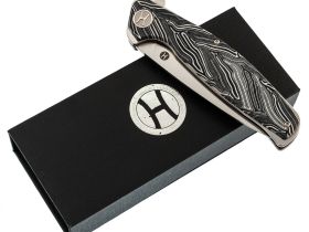 Складной нож Honor Ajax, сталь D2, рукоять Damascus G10