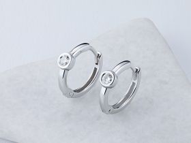 Серьги из белого золота с бриллиантами э0901сг06210506