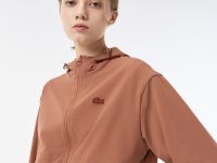 Женская лёгкая куртка Lacoste с капюшоном