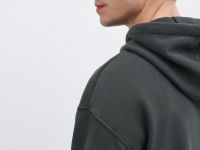 Толстовка с эффектом стирки, Зеленый