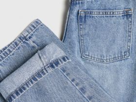 Джинсы Barrel для девочек, Голубой