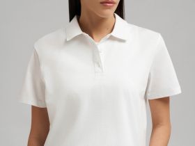 Поло прямого кроя из мерсеризованного хлопка