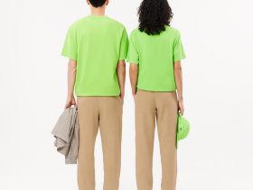 Спортивные хлопковые брюки Lacoste унисекс