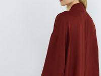 Кимоно на завязках из вискозы и льна, Оранжевый