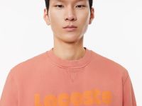 Мужской флисовый свитшот Lacoste с принтом