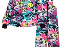 Комплект текстильный с полиуретановым покрытием для девочек: куртка, полукомбинезон