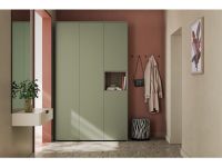Распашной шкаф Висмар 3-153x240 Оливковый