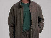 Легкий бомбер со льном