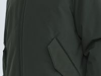 Утеплённая куртка с воротником-стойкой, Зеленый