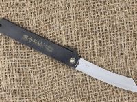 Нож складной Higonokami, сталь AoGami, рукоять нержавеющая сталь, черный